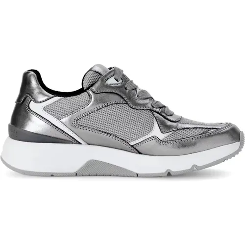 Rollender Sneaker - Silber , Damen, Größe: 37 EU - Gabor - Modalova