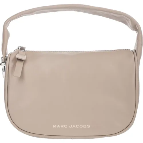 Graue Handtasche - Regular Fit - Geeignet für alle Temperaturen - 100% Leder , Damen, Größe: ONE Size - Marc Jacobs - Modalova