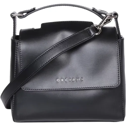Leather hanlde bag by , female, Sizes: ONE SIZE - Orciani - Modalova