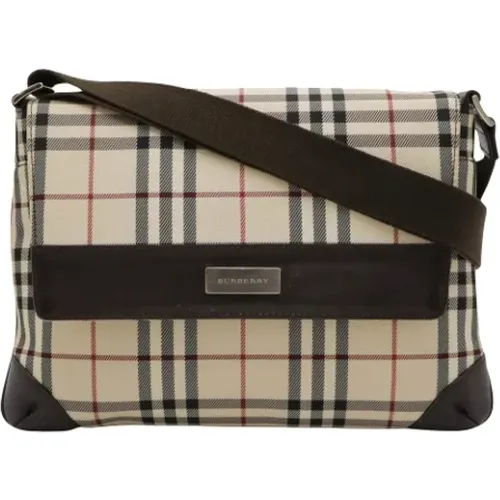 Pre-owned Canvas crossbody-bags , female, Sizes: ONE SIZE - Burberry Vintage - Modalova