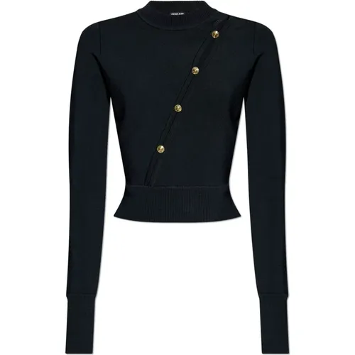 Pullover mit Verschluss , Damen, Größe: M - Versace Jeans Couture - Modalova