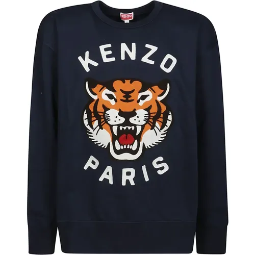 Tiger Print Sweatshirt Kenzo - Kenzo - Modalova