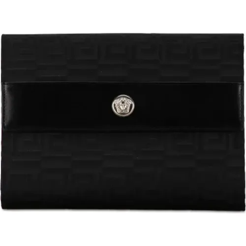 Pre-owned Canvas wallets , female, Sizes: ONE SIZE - Versace Pre-owned - Modalova