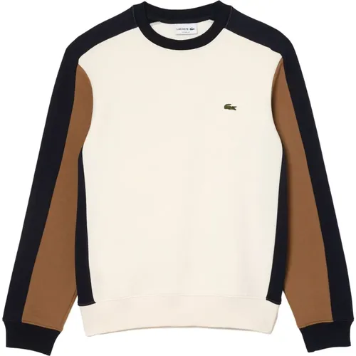 Colorblock Crew Neck Sweater , male, Sizes: XL - Lacoste - Modalova