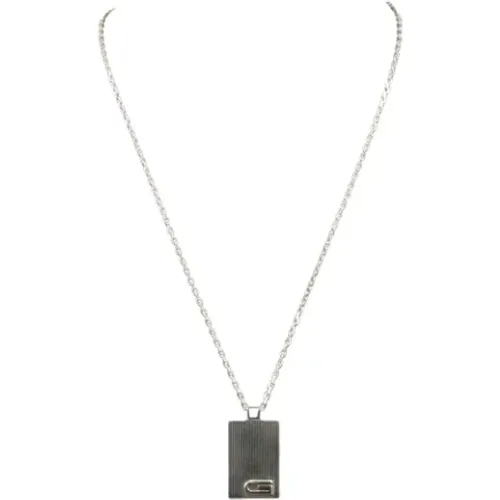 Pre-owned Silver necklaces , female, Sizes: ONE SIZE - Gucci Vintage - Modalova