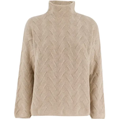 Cozy Knit High Collar Jumper , female, Sizes: M, S, L - Le Tricot Perugia - Modalova