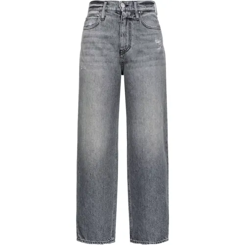 Grey Washed Denim Straight Leg Jeans , female, Sizes: W31, W29, W27, W28, W30, W26 - pinko - Modalova