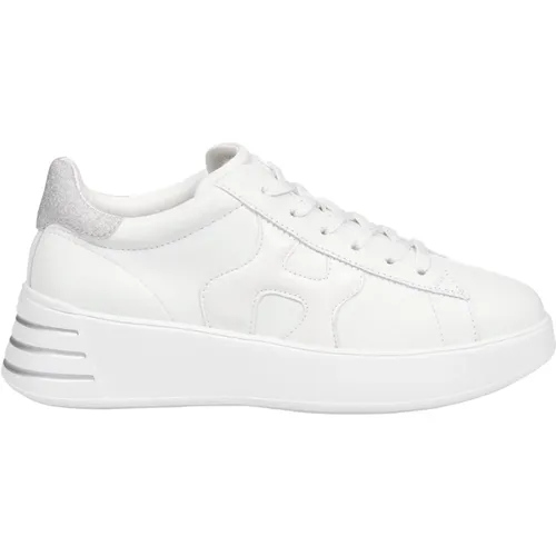 Weiße Sneakers Rebel Modell Memory Foam , Damen, Größe: 38 1/2 EU - Hogan - Modalova