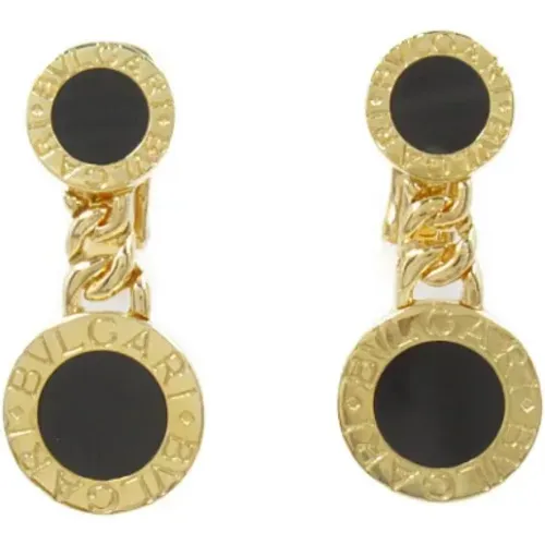 Pre-owned Yellow Gold earrings , female, Sizes: ONE SIZE - Bvlgari Vintage - Modalova