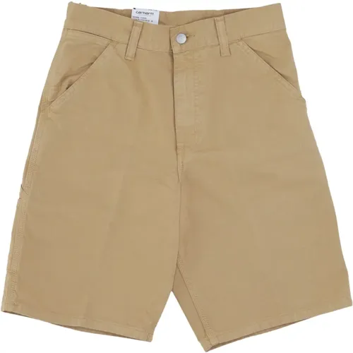 Bourbon Garment Dyed Arbeits-Shorts , Herren, Größe: W33 - Carhartt WIP - Modalova