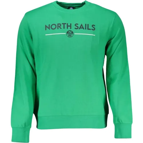 Crew Neck Sweatshirt with Logo , male, Sizes: S, 2XL, M, XL, 3XL, L - North Sails - Modalova