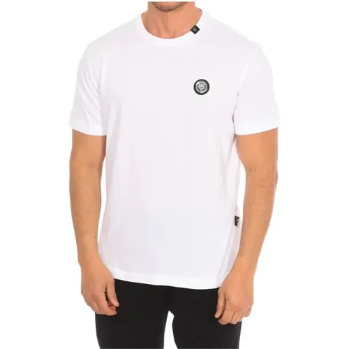 Kurzarm-T-Shirt mit Claw-Print,T-Shirt mit kurzen Ärmeln und Krallenmuster,T-Shirt mit kurzem Ärmel und Claw-Print,Kurzarm T-Shirt mit Claw Print - Plein Sport - Modalova