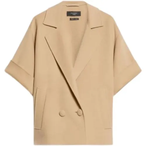 Kurzer Kamelwollmantel , Damen, Größe: XS - Max Mara Weekend - Modalova