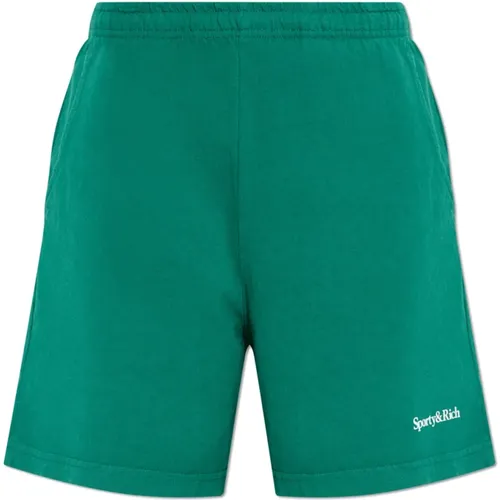 Logo Shorts , unisex, Größe: L - Sporty & Rich - Modalova