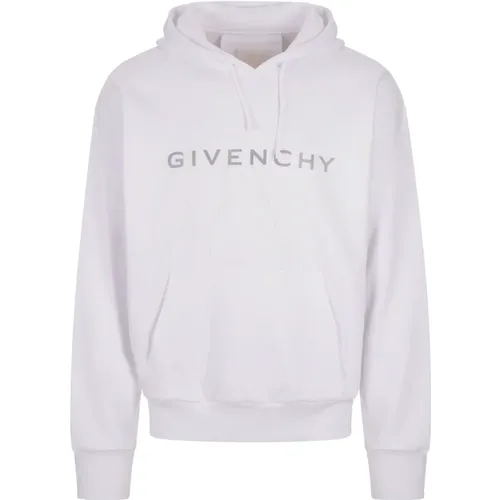 Logo Print Hoodie Sweater , male, Sizes: L, M, S, XL - Givenchy - Modalova