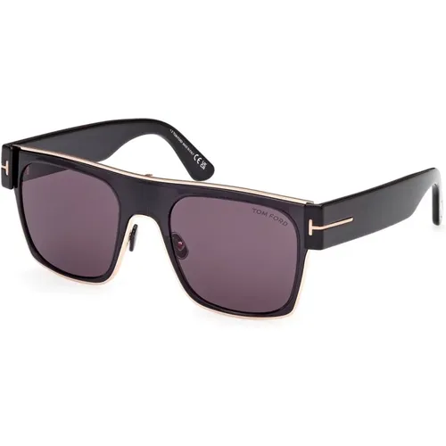 Square Sunglasses Edwin Ft1118 01A , unisex, Sizes: 54 MM - Tom Ford - Modalova