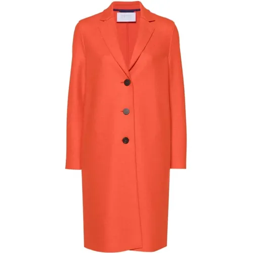 Orange Overcoat Pressed , female, Sizes: S, XS, 2XS - Harris Wharf London - Modalova