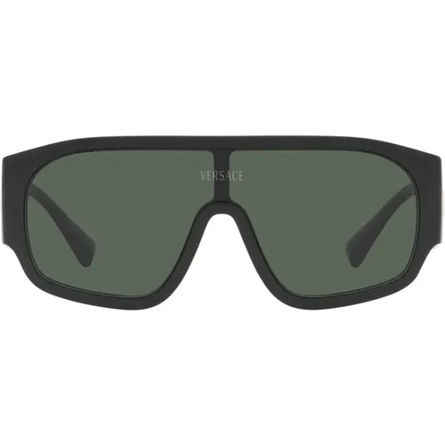 Dark Green Pillow Sunglasses with Frame , unisex, Sizes: ONE SIZE - Versace - Modalova