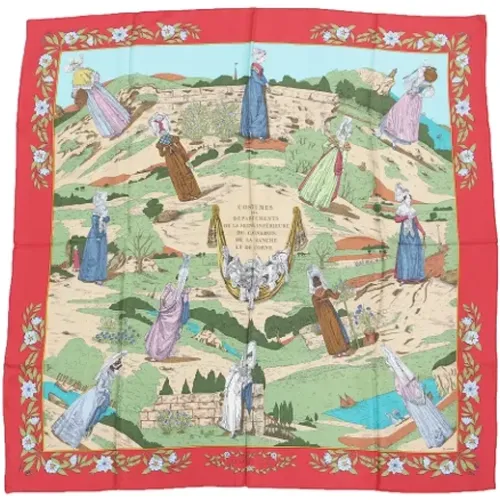 Pre-owned Silk scarves , female, Sizes: ONE SIZE - Hermès Vintage - Modalova