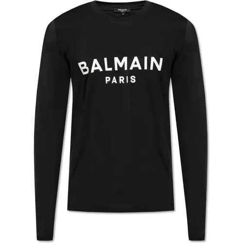 Badeoberteil mit Logo , Herren, Größe: XL - Balmain - Modalova