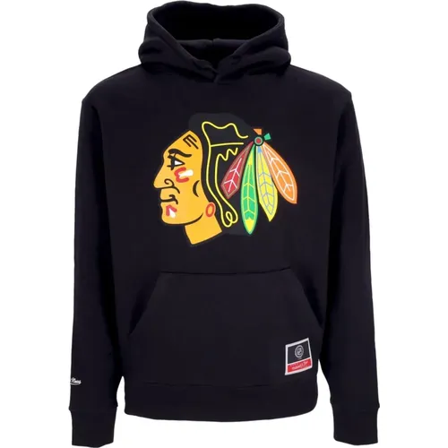 NHL Team Logo Hoodie , male, Sizes: XL, L, M, S - Mitchell & Ness - Modalova