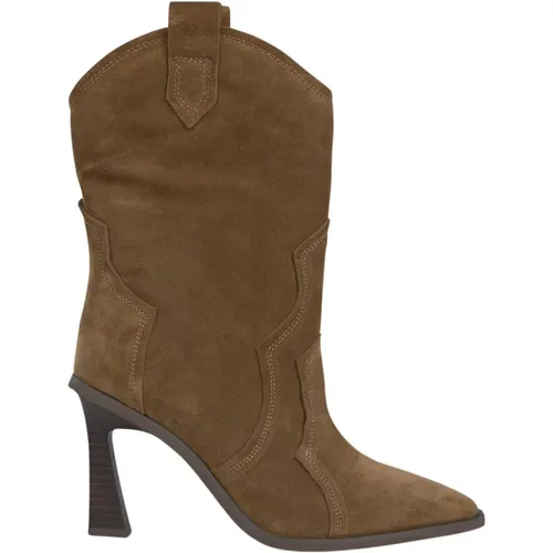 Cowboy Style Pointed Toe Boots , female, Sizes: 4 UK, 8 UK, 7 UK - Alma en Pena - Modalova