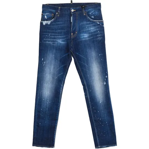 Straight Cut Long Pants , male, Sizes: S - Dsquared2 - Modalova