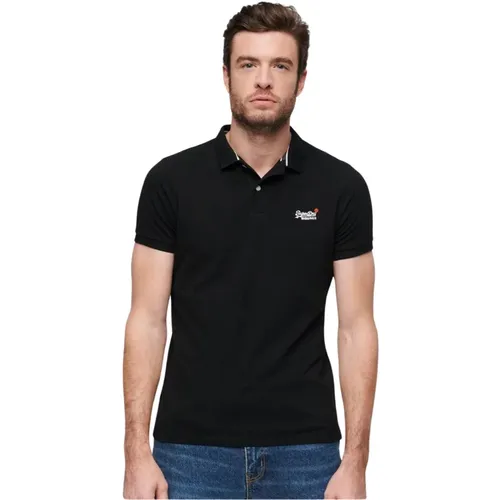 Klassisches Polo , Herren, Größe: M - Superdry - Modalova