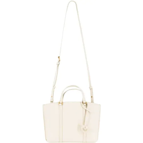Womens Bags Handbag Bianco Seta Antique Gold Ss24 , female, Sizes: ONE SIZE - pinko - Modalova