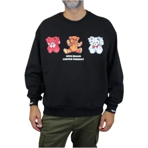 Bear Sweatshirt , male, Sizes: M - Mod Wave Movement - Modalova