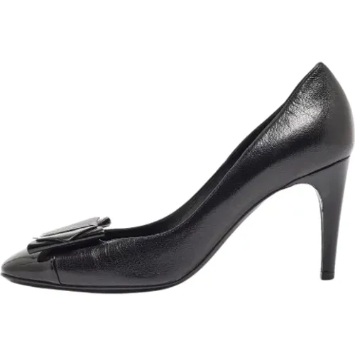 Pre-owned Leather heels , female, Sizes: 7 UK - Bottega Veneta Vintage - Modalova