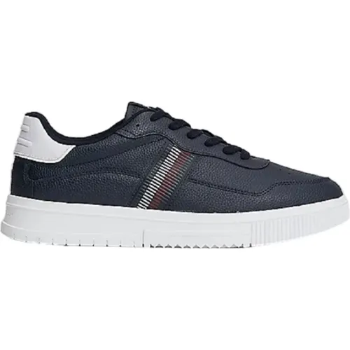 Low-Top Sneakers Leather Nylon , male, Sizes: 10 UK, 8 UK, 7 UK, 6 UK, 9 UK, 11 UK - Tommy Hilfiger - Modalova