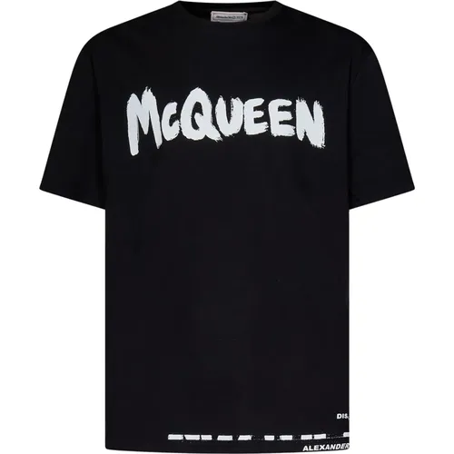 Schwarze T-Shirts und Polos , Herren, Größe: XL - alexander mcqueen - Modalova