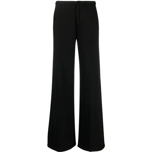 Diagonal fleece wide pants , female, Sizes: 2XS - Forte Forte - Modalova