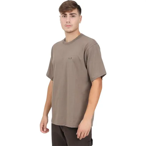 Braunes Kurzarm-Clancy-Heavyweight-T-Shirt , Herren, Größe: XL - Dickies - Modalova