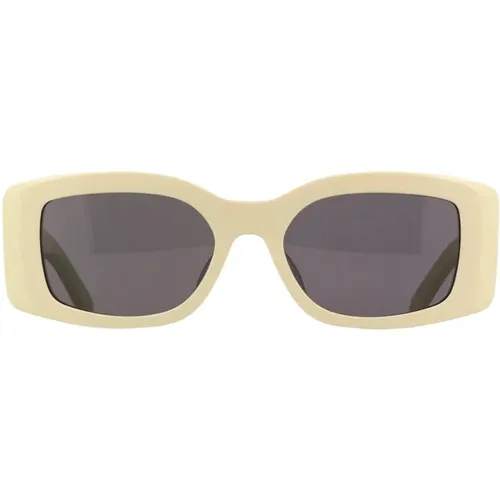 Triomphe Square Sunglasses Ivory Grey , female, Sizes: 53 MM - Celine - Modalova