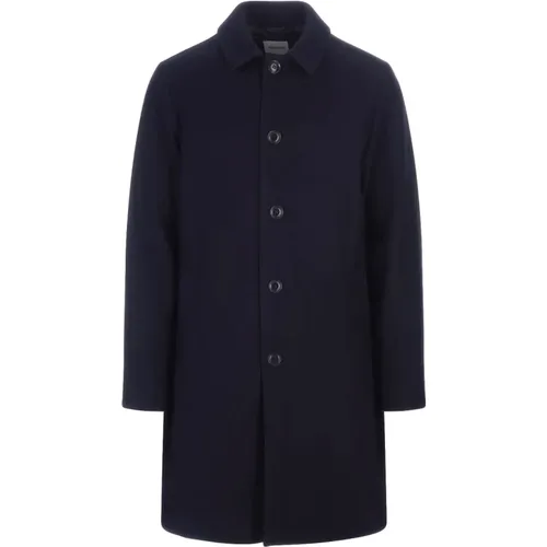 Wool Single-Breasted Coat for Men , male, Sizes: 2XL, L, 3XL - Aspesi - Modalova