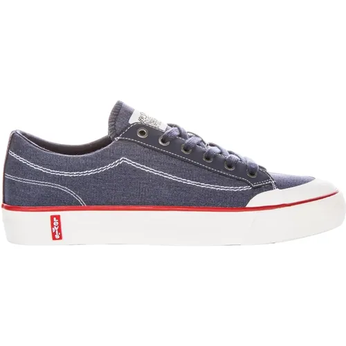 Levi's , Canvas Trainers Navy Men , male, Sizes: 7 UK, 9 UK, 11 UK, 8 UK, 10 UK, 12 UK - Levis - Modalova