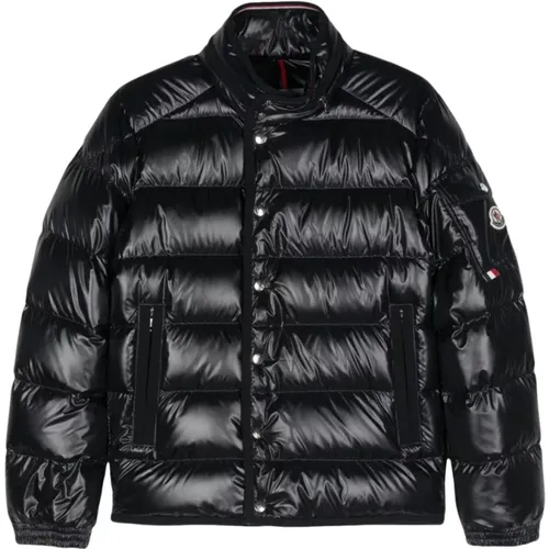 Padded Quilted Coat High Neck , male, Sizes: M, S - Moncler - Modalova