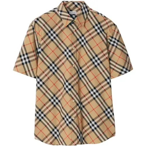 Short Sleeve Shirts , Herren, Größe: 2XL - Burberry - Modalova