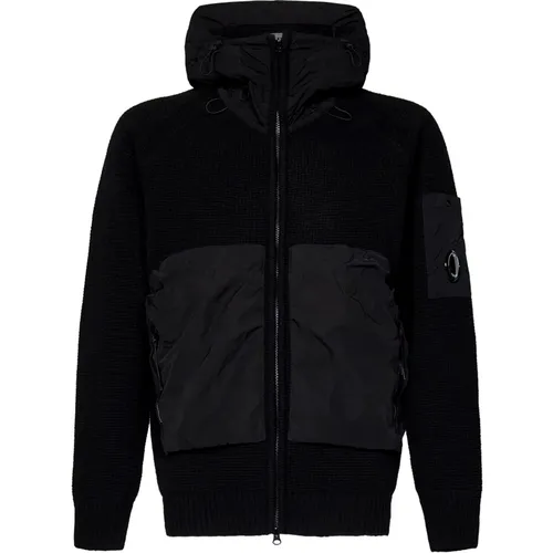 Schwarzer Zip-Up Pullover Aw24 - C.P. Company - Modalova