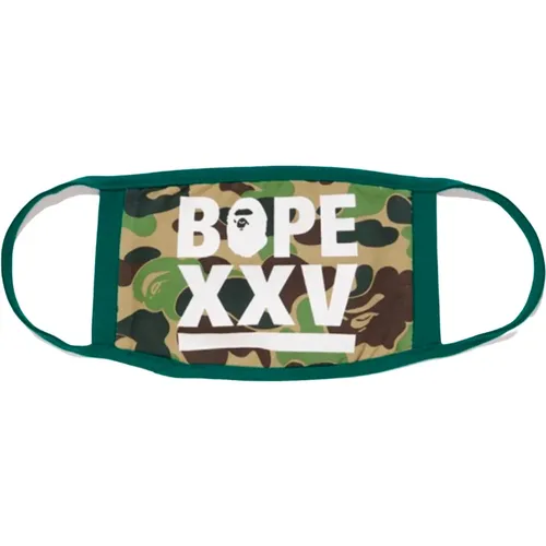 Limited Edition Green Camo Mask , unisex, Sizes: ONE SIZE - A Bathing APE - Modalova