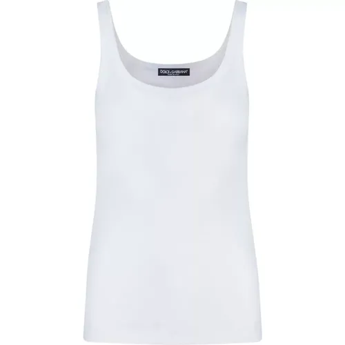 Sleeveless Tops , female, Sizes: L, M - Dolce & Gabbana - Modalova