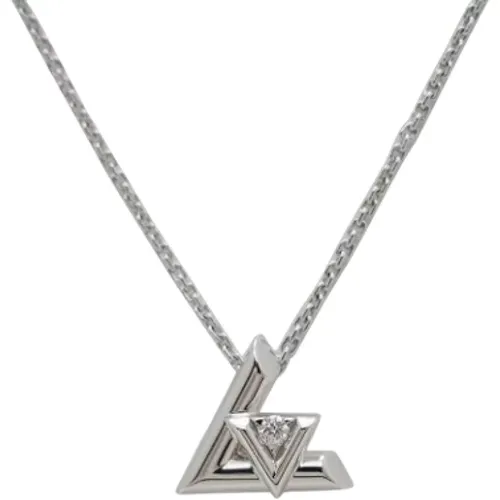 Pre-owned White Gold necklaces , female, Sizes: ONE SIZE - Louis Vuitton Vintage - Modalova