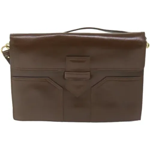 Pre-owned Leder Schultertasche , Damen, Größe: ONE Size - Yves Saint Laurent Vintage - Modalova