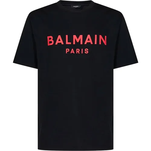 T-shirts and Polos , male, Sizes: S - Balmain - Modalova
