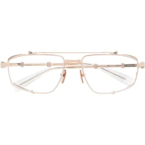 Gold Optical Frame , female, Sizes: 56 MM - Balmain - Modalova