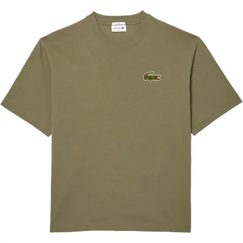 Grüne T-Shirts und Polos , Herren, Größe: XL - Lacoste - Modalova