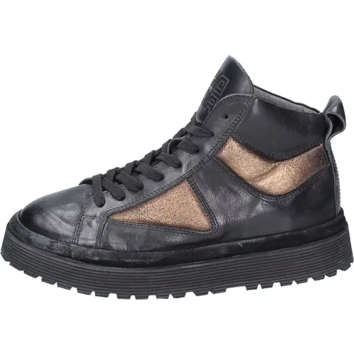 Leather Sneakers for Women , female, Sizes: 4 UK - Moma - Modalova