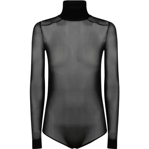 Rayon Viscosa Turtleneck Bodysuit , female, Sizes: XS, S, 2XS - Maison Margiela - Modalova